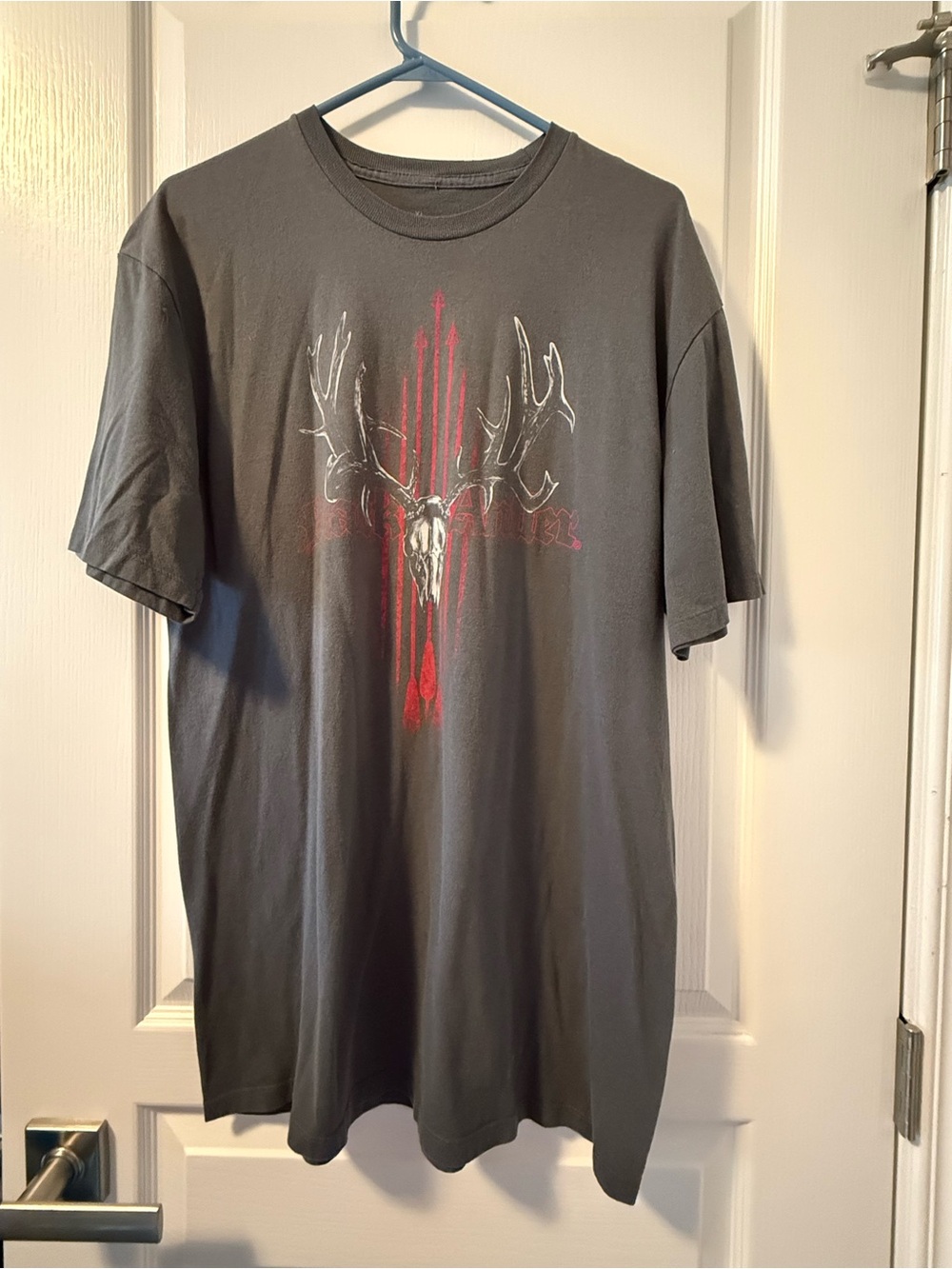 Black Antler Gray Graphic Tee